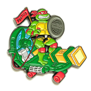 Red Turtle Sewer Skateboard Pin