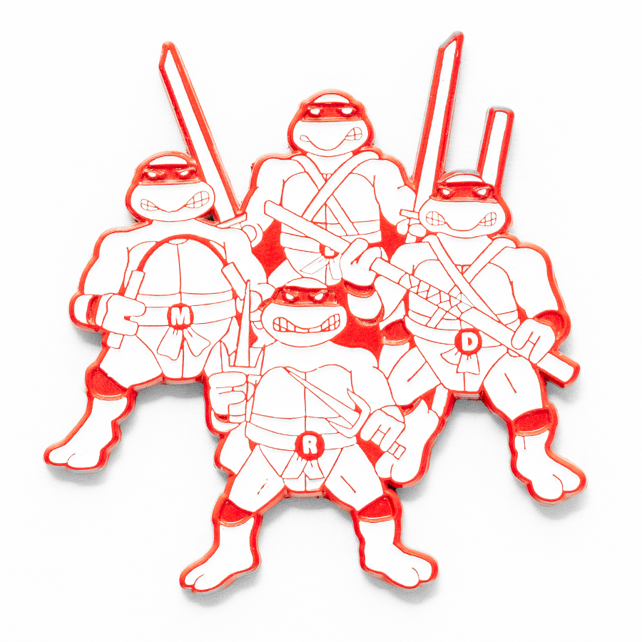 TMNT Team Up Pin