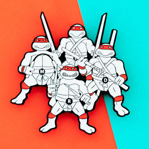 TMNT Team Up Pin